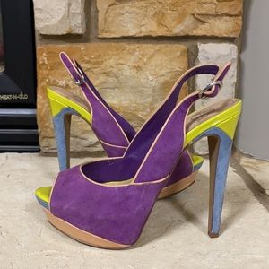 Jessica Simpson open toe pumps